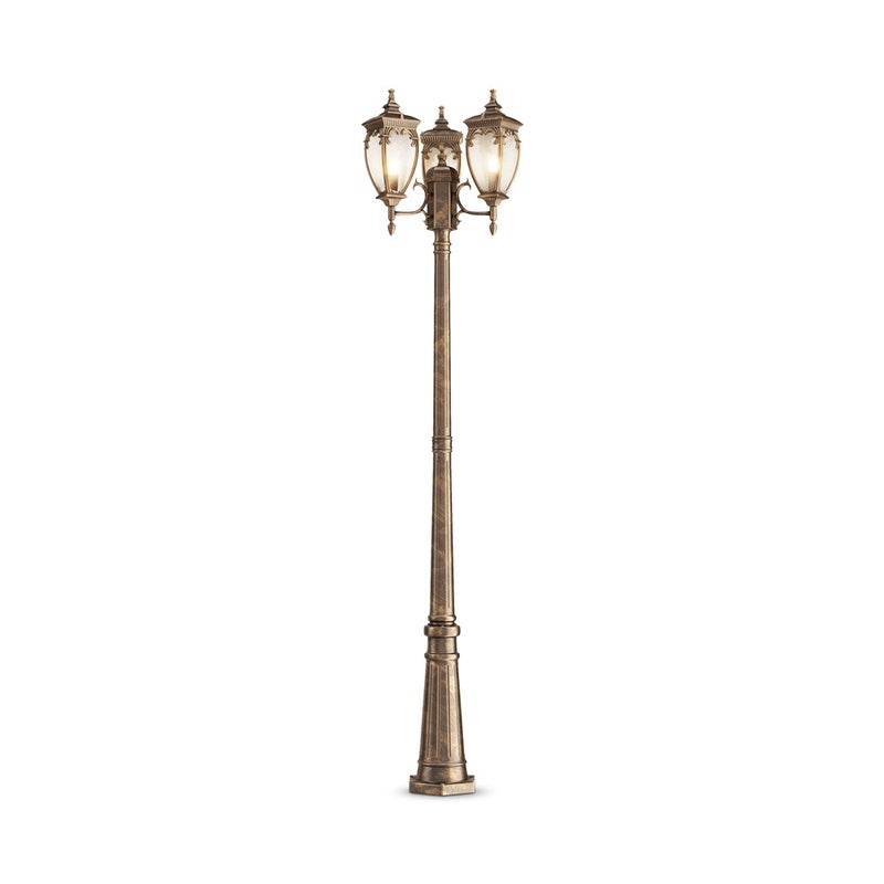 Latarnia ogrodowa Fleur brązowa 3xE27x60W IP44 wym: 239 x 52,5 x 57 cm aluminium Maytoni