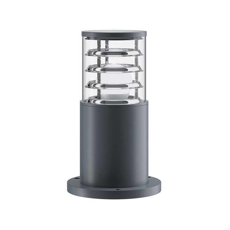 Lampa ogrodowa stojąca Bronx szara 1xE27x60W IP54 wym: 25 x 10,8 x 10,8 cm szkło Maytoni