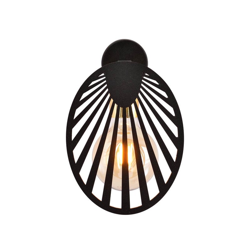 Kinkiet ścienny Playa czarno-złoty 1xE27x15W wym: 23,5 x 16 cm metal IP20 Emibig