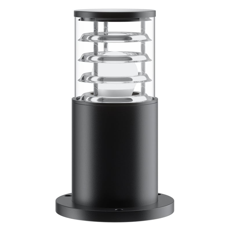 Lampa ogrodowa stojąca Bronx czarna 1xE27x60W IP54 wym: 25 x 10,8 x 10,8 cm szkło Maytoni