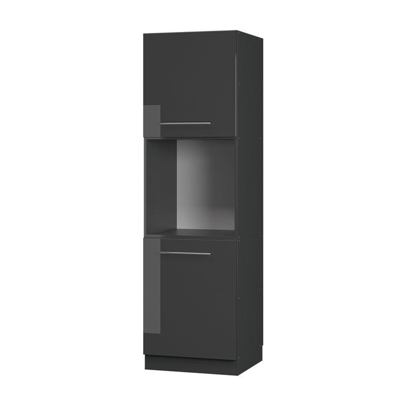 Vicco Szafka kuchenna Fame-Line, Antracyt wysoki połysk, 60 cm otwarty