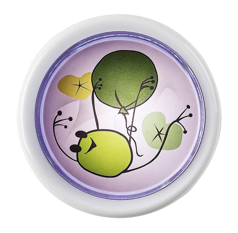 Kinkiet ścienny Froggo zielono-fioletowy-biały LED 0.3W 6000K 5lm wym: 10 x 10 x 4,2 cm tworzywo sztuczne IP20 Rabalux