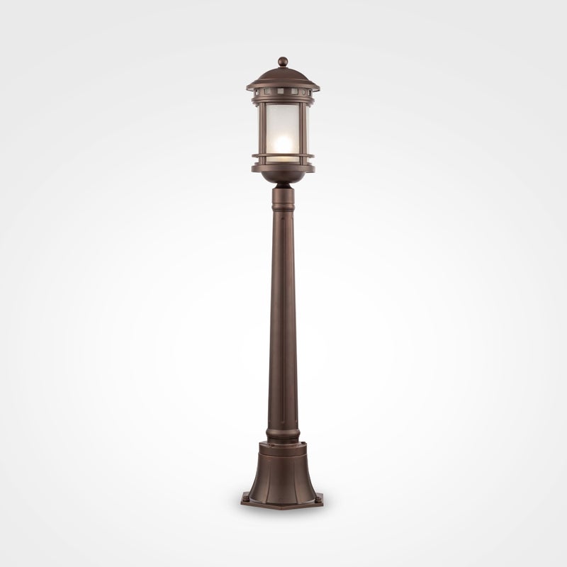 Lampa ogrodowa stojąca Salamanca brązowa 1xE27x60W IP44 wym: 105 x 22,5 x 22,5 cm aluminium Maytoni