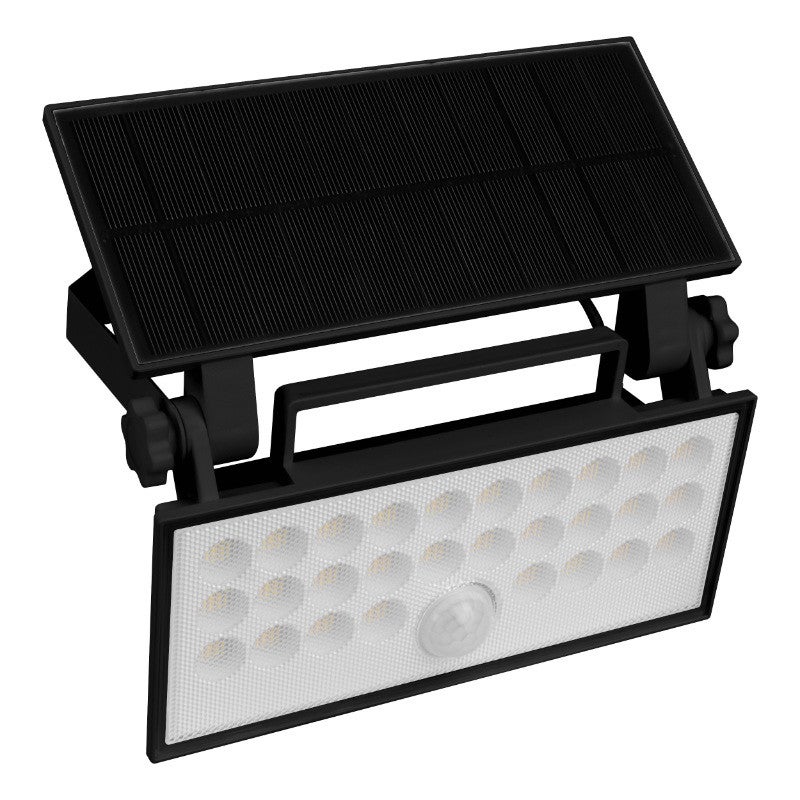 Kinkiet solarny czarna LED 8W 4000K 800lm IP65 wym: 19 x 19,3 x 11,5 cm DPM