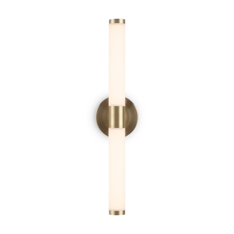 Kinkiet ścienny Axis mosiężno-złoty LED 10W 3000K 1050lm wym: 35,6 x 3 x 3 cm akryl IP20 Maytoni
