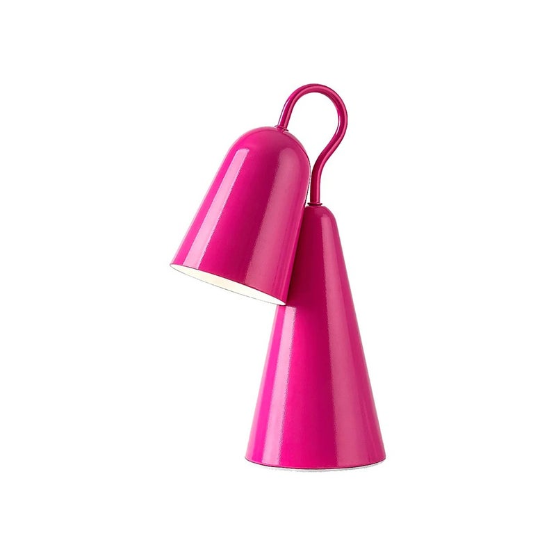 Lampka biurkowa nowoczesna różowa klosz dzwon obrotowy do salonu sypialni 1xE14 40W RABAL Rabalux