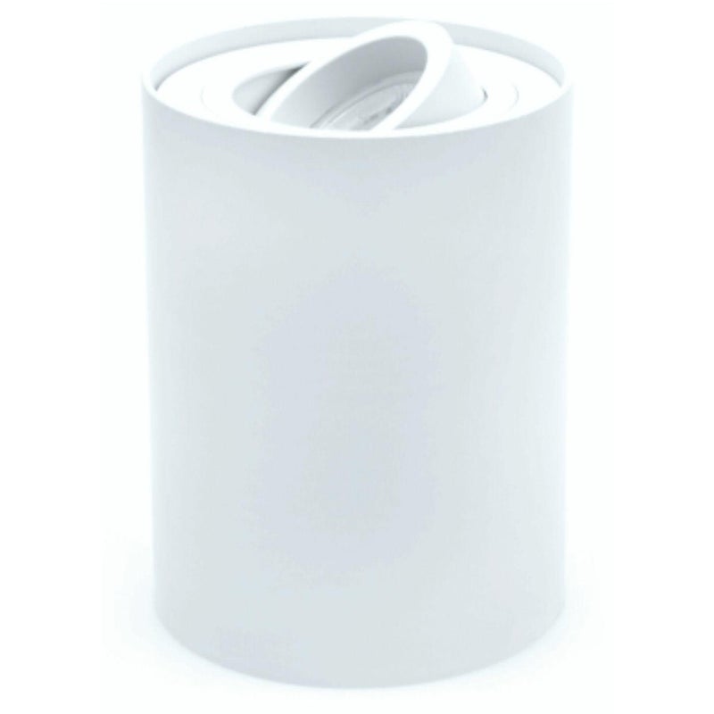 Reflektor sufitowy spot natynkowy Crono okrągły biały 1xGU10x10W wym: 9,6 x 9,6 cm aluminium IdeaLED