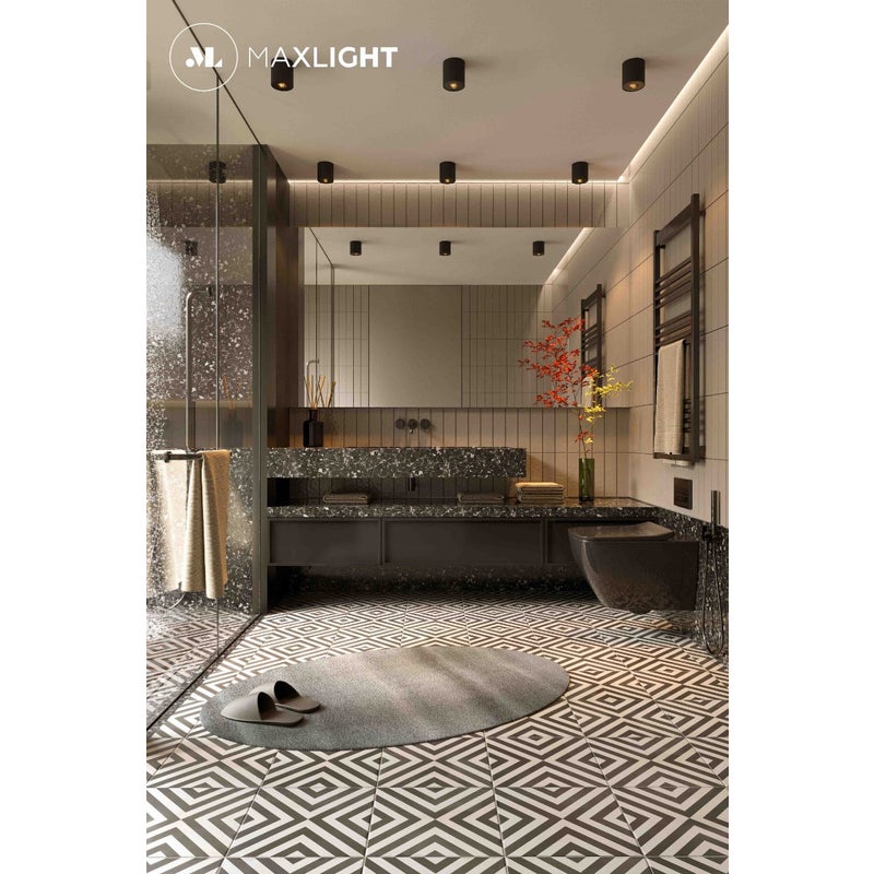 Reflektor sufitowy spot natynkowy Plazma czarny LED 13W 3000K 572lm wym: 8,5 x 7,3 x 7,3 cm metal Maxlight