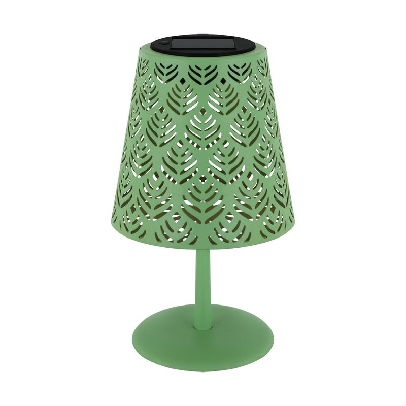 Lampa solarna stołowa ozdobny klosz zielona na taras akumulator włącznik LED 0.2W IP44 LUDA Struhm