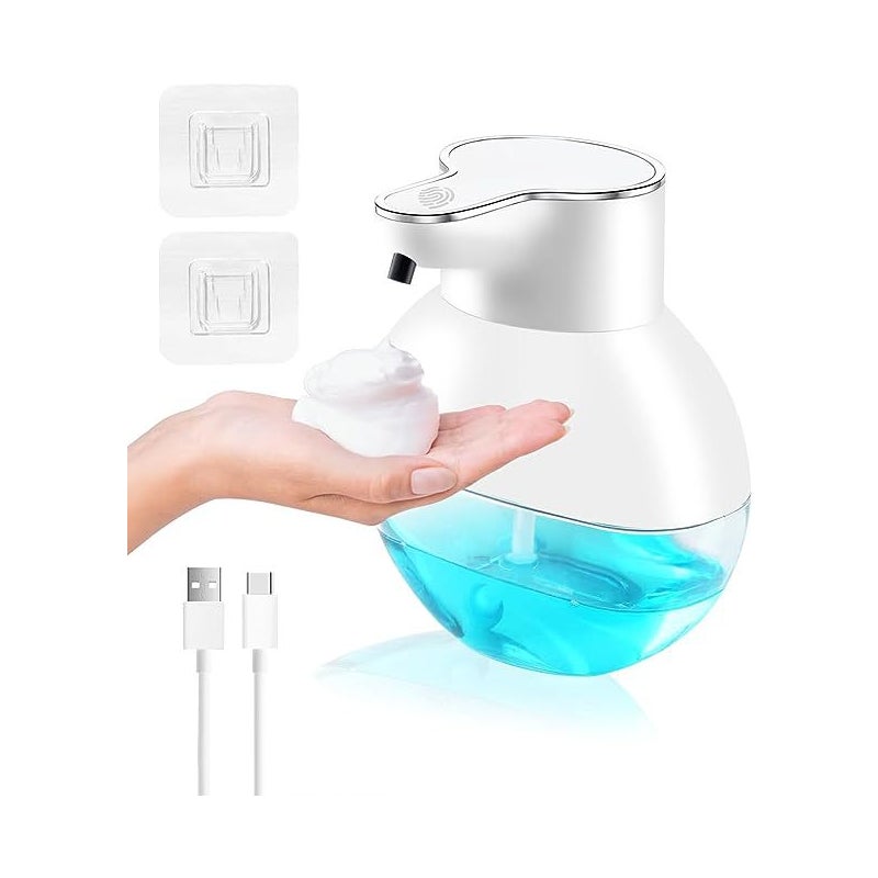 Automatyczny bezdotykowy dozownik mydła, 400 ml piany do mycia rąk, elektryczny uchwyt ścienny z ładowaniem USB