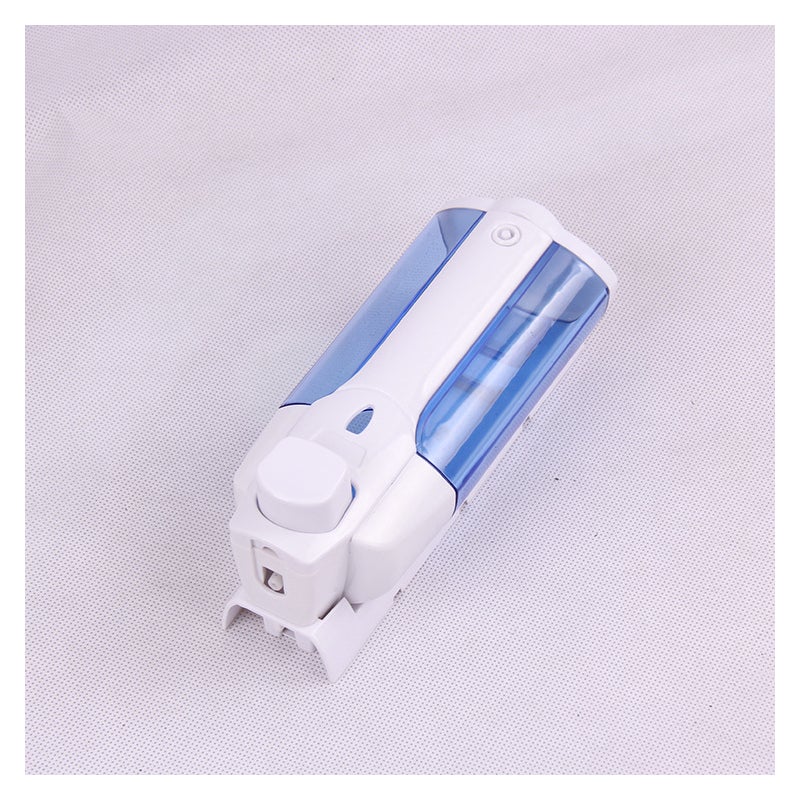 Dozownik mydła montowany na ścianie,uniwersalny dozownik do mydła w płynie i żelu pod prysznic, 8,5 x 19 x 8 cm – biały