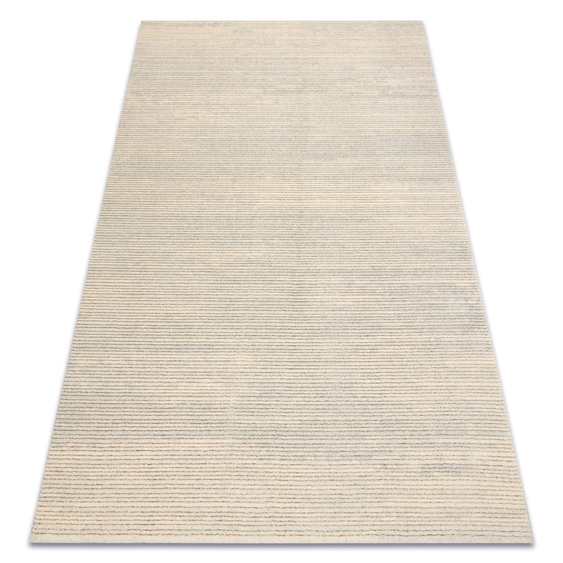 Dywan FLUX 461.93.AE120 wełniany OSTA - Linie, strukturalny, loftowy krem / szary 160x230 cm