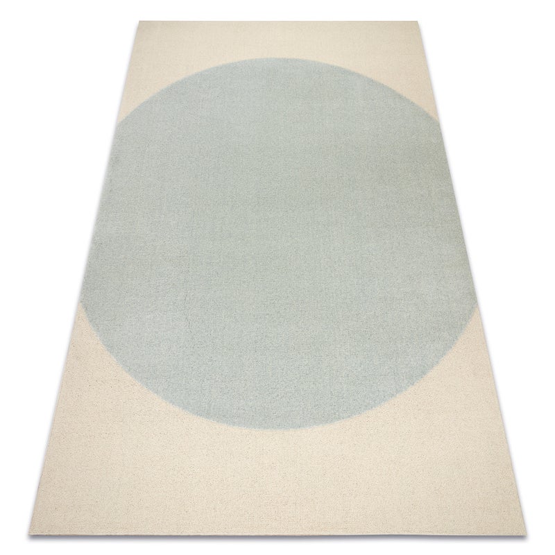 Dywan FLUX 461.10.AE500 wełniany OSTA - Geometryczny, strukturalny, loftowy niebieski / krem 240x340 cm