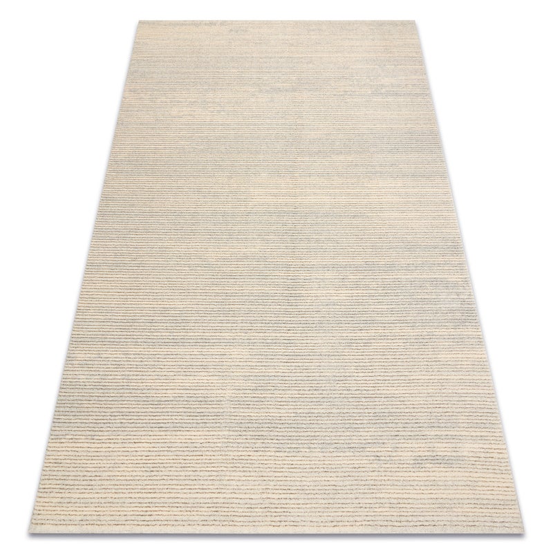 Dywan FLUX 461.93.AE120 wełniany OSTA - Linie, strukturalny, loftowy krem / szary 135x200 cm