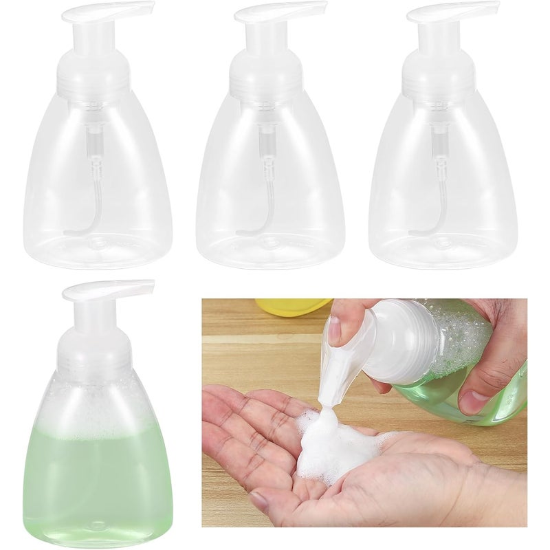 Dozownik mydła w pianie 300 ml, 4-częściowy dozownik mydła w płynie z pompką, dozownik płynu do mycia naczyń, kuchnia, łazienka