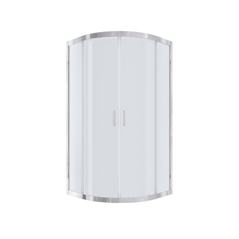 Kabina prysznicowa NAMELESS Durasan 80x80 chrom półokrągła niska 1szt.