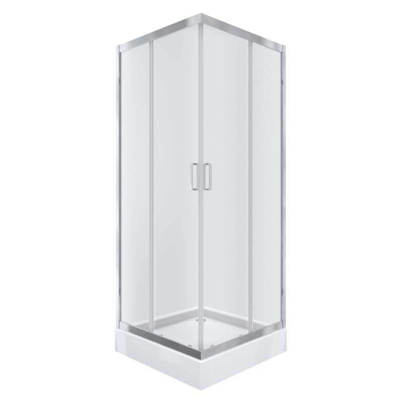 Kabina prysznicowa NAMELESS Durasan 90x90 chrom kwadratowa z brodzikiem 1szt.