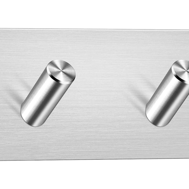 Haczyk samoprzylepny, wieszak ścienny do łazienki ze stali nierdzewnej, samoprzylepny wieszak na ręczniki, wodoodporny (2 haki)