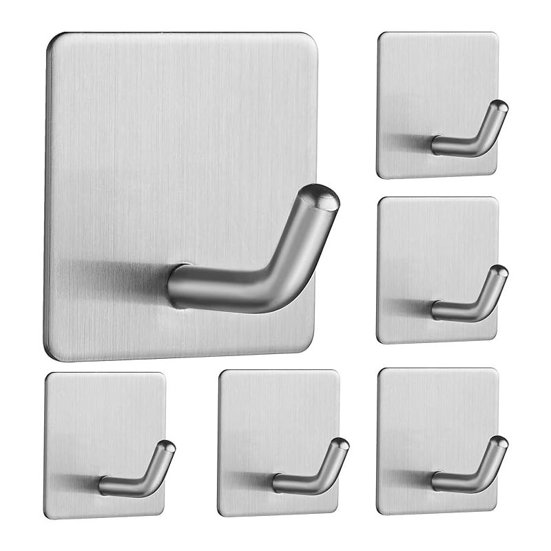 Haczyk samoprzylepny, wieszak na ręczniki ze stali nierdzewnej SUS304, wodoodporne i nierdzewne haki do drzwi ze stali nierdzewnej