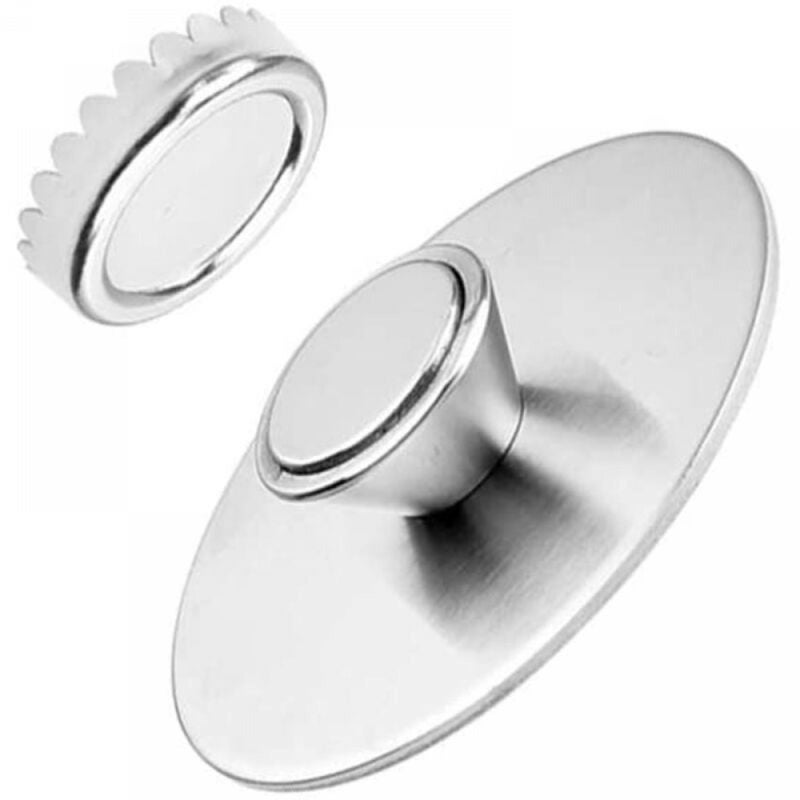 Magnetyczny uchwyt na mydło, wiszący dozownik mydła ze stali nierdzewnej, montowany na ścianie, z magnesem do prysznica i umywalki