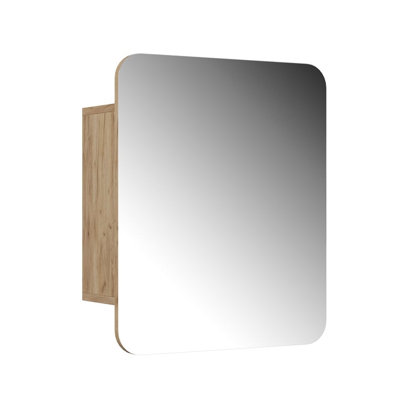 Vicco Szafka z lustrem w łazience Zino, Złoty dąb energetyczny, 60 x 50 cm z półkami