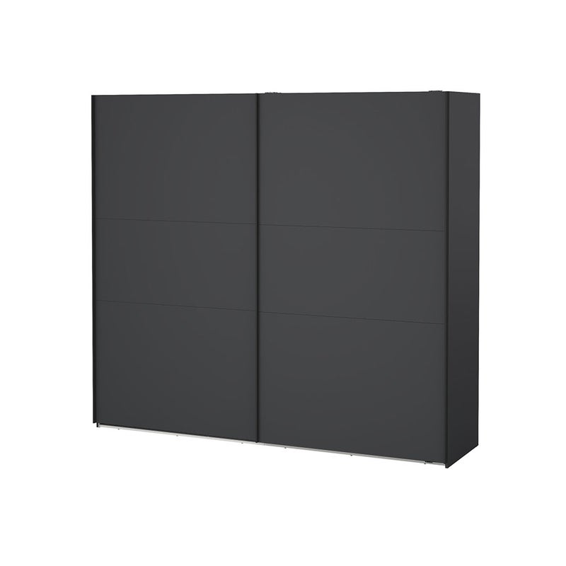 Como szafa przesuwna 2 drzwi 245x220cm matowy szary.