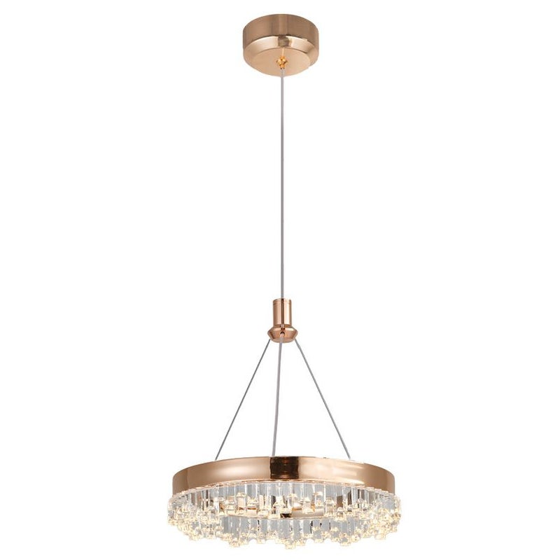 Lampa Sufitowa Wisząca Led Toolight Lhj097-Cp Złoty
