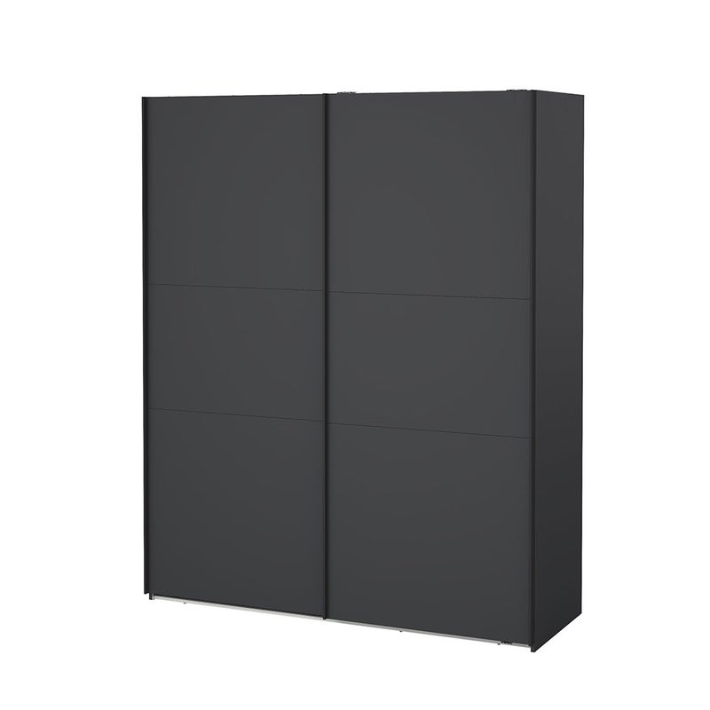 Como szafa przesuwna 2 drzwi 180x220cm matowy szary.