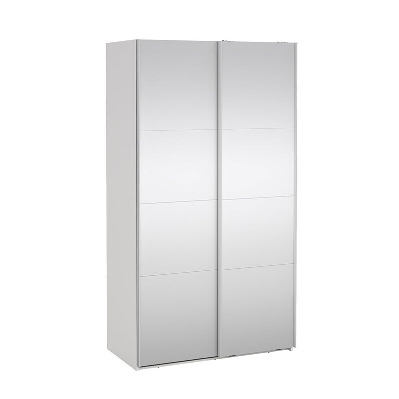Catania szafa przesuwna 2 drzwi z lustrem 120x220cm biały.