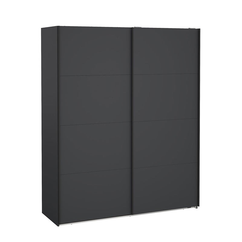 Bergamo szafa przesuwna 2 drzwi 180x220cm matowy szary.