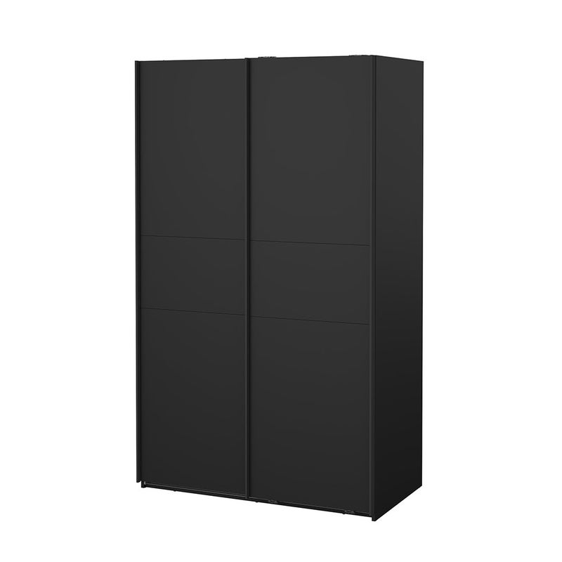Como szafa przesuwna 2 drzwi 120x200cm matowy czarny.