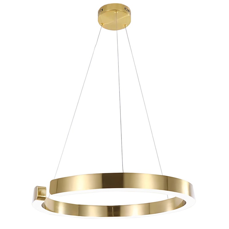 Lampa Sufitowa Wisząca Led Toolight Lhj052-Cp1 C Złoty, Złoty Szczotkowany