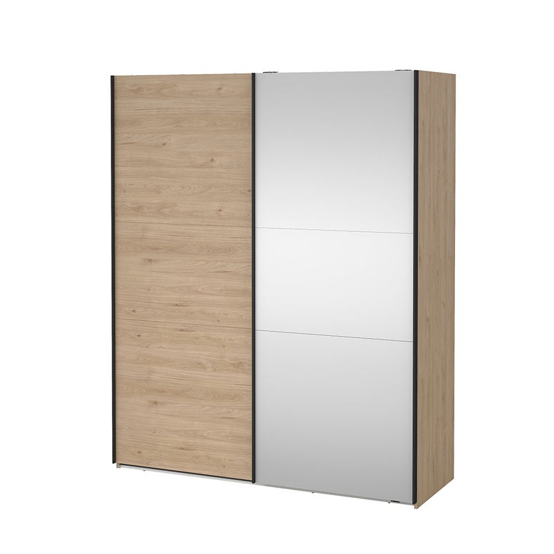 Como szafa przesuwna 2 drzwi 180x220cm dąb dekor.