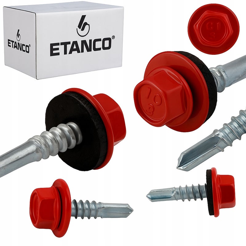 Wkręty samowiercące do stali, metalu ETANCO GT5 5,5x25mm RAL 3000 250 szt.