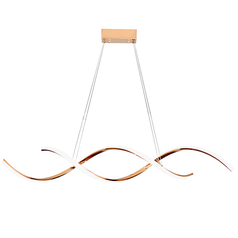 Lampa Sufitowa Wisząca Led Toolight Lhj021-Cp Różowe Złoto