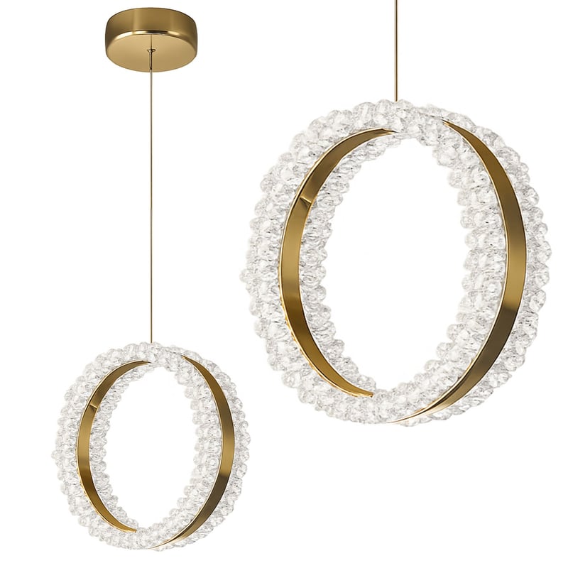 Lampa Sufitowa Wisząca Led Toolight Lhj098-Cp Złoty