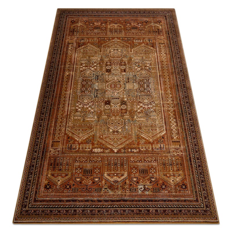 Dywan wełniany OMEGA SIRAN orientalny mosiądz brązowy 170x235 cm