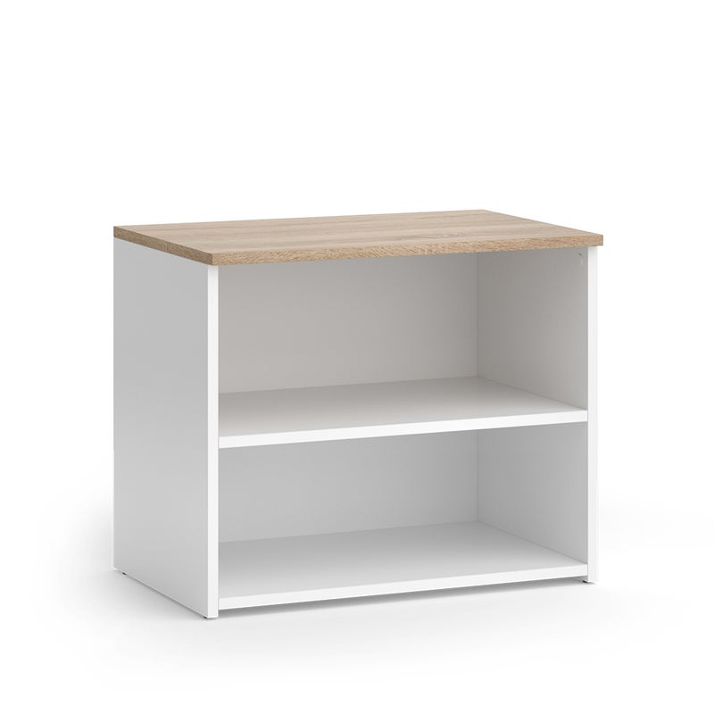 Vicco Lowboard Wido, Biały/Sonoma, 60 x 50 cm z 2 przegrodami