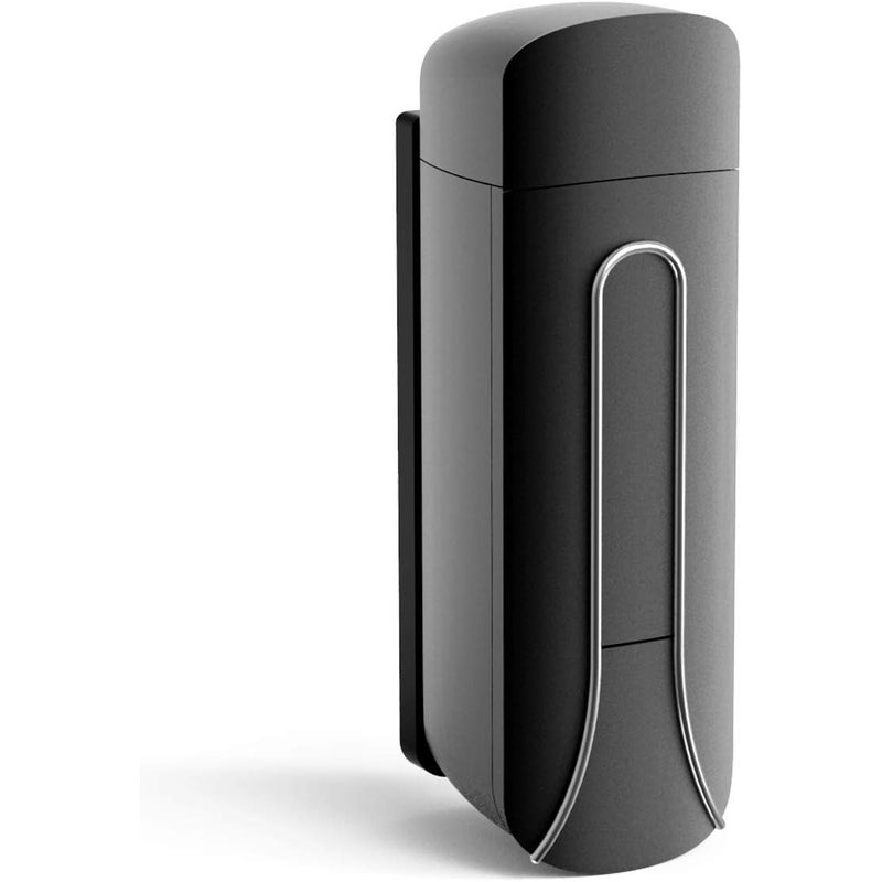 Dozownik mydła montowany na ścianie 350 ml, do łazienki, żel pod prysznic, proszek do prania, plastikowa butelka do kuchni, hotelu, domu, czarny