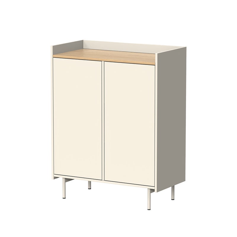 Vicco Kredens Velina, Kremowy, 80 x 103 cm z 6 przegródkami