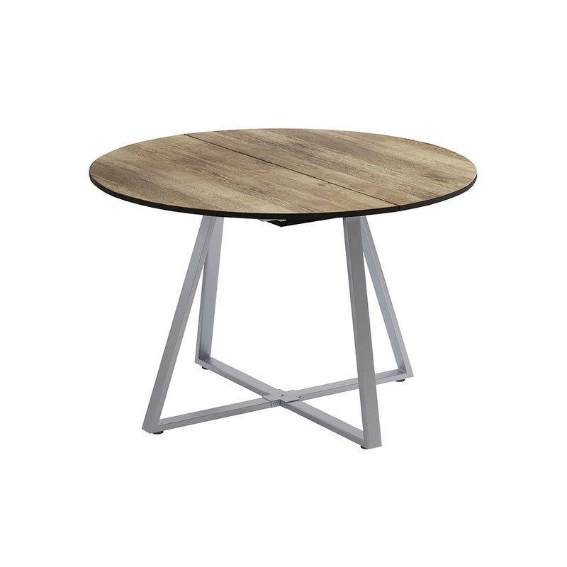 Vicco Stół jadalny Loyd, Rustykalny dąb/szary, 120 x 120 cm Możliwość rozbudowy