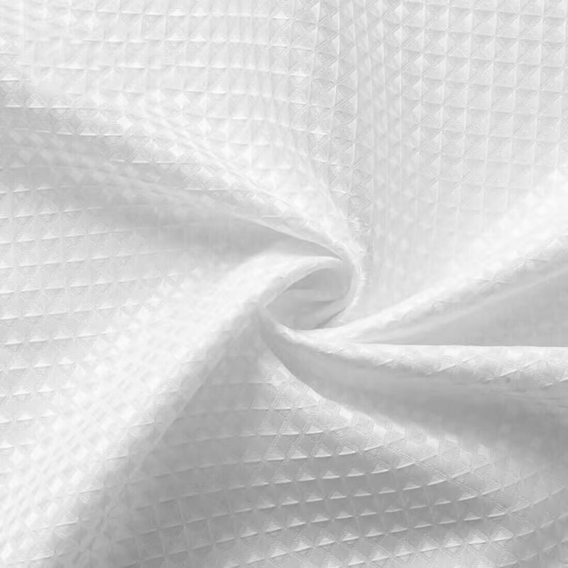 150x180 cm (biała), zasłona prysznicowa waflowa z metalowymi kółkami, tkanina antypleśniowa, wytrzymała, do łazienki, do łazienki