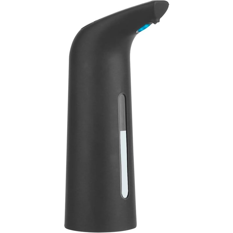 Automatyczny dozownik mydła z czujnikiem podczerwieni, wodoodporny, 400 ml, czarna guma, odpowiedni do kuchni i łazienki