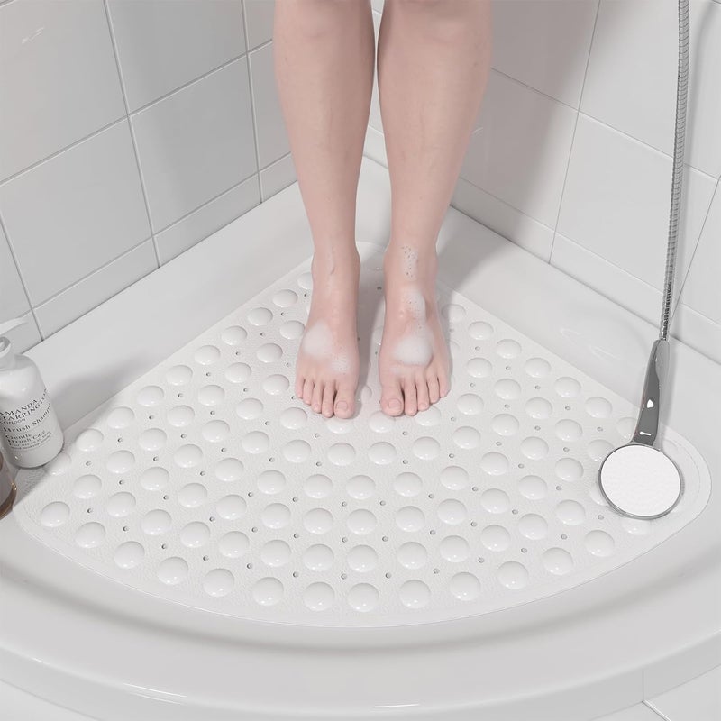 Mata narożna prysznicowa antypoślizgowa - 80 x 80 cm Mata narożna prysznicowa do kabiny prysznicowej, mata antypoślizgowa, mata do kabiny prysznicowej