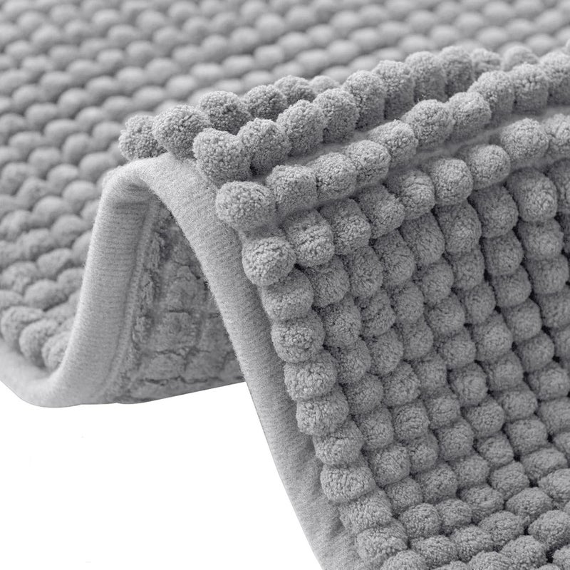 Mata łazienkowa, antypoślizgowa mata prysznicowa, mata podłogowa, pochłaniająca zapachy, do łazienek i pryszniców, 50 x 80 cm, jasnoszara