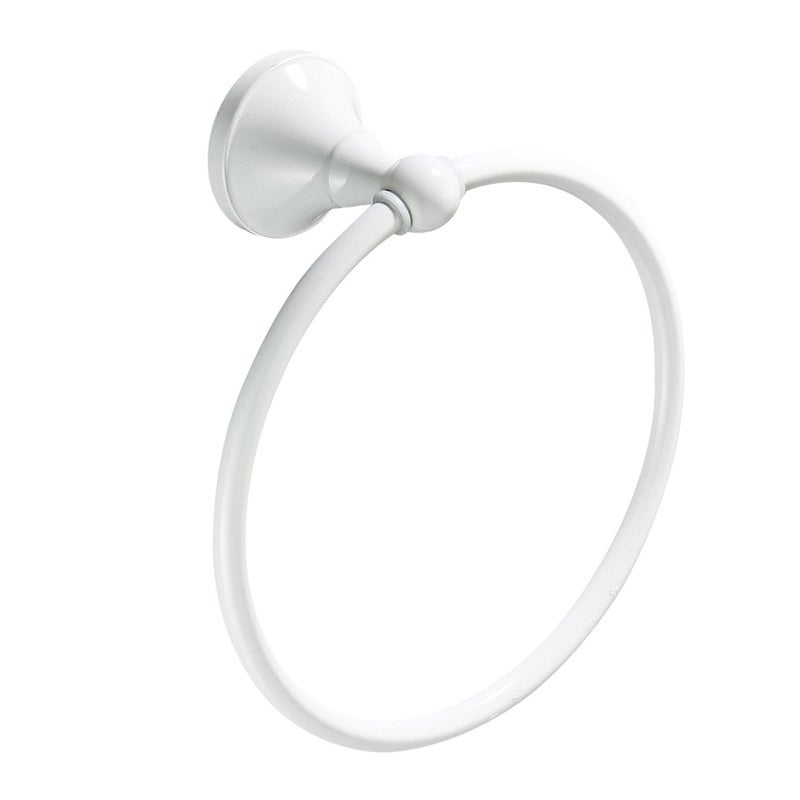 Okrągły wieszak na ręczniki, wieszak na ręczniki, akcesoria łazienkowe i kuchenne (biały)