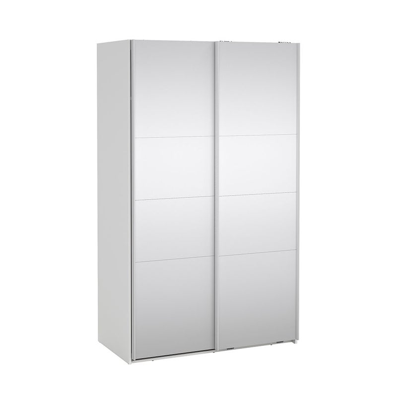 Catania szafa przesuwna 2 drzwi z lustrem 120x200cm biały.