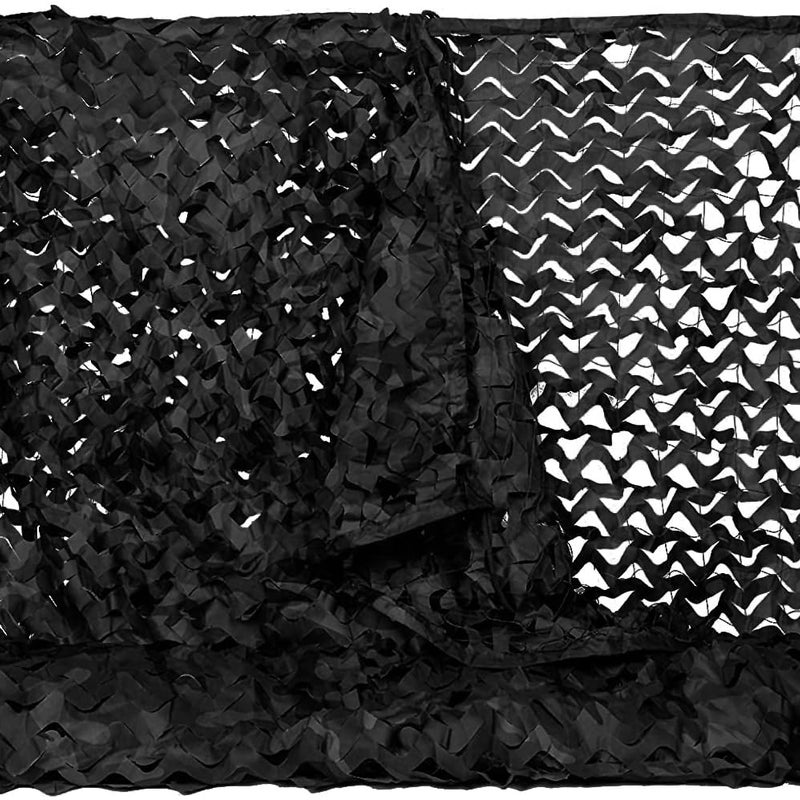 Siatka maskująca do użytku wewnętrznego i zewnętrznego, zewnętrzna siatka chroniąca przed słońcem, 3*5 metrów, czarna