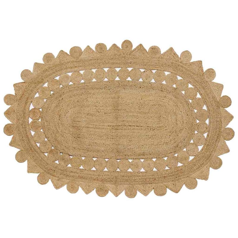 Dywan Brązowy 205 x 305 cm Juta vidaXL