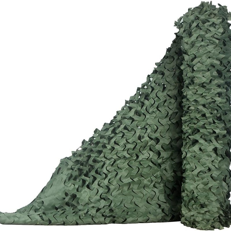 Siatka maskująca do ochrony przed słońcem, jako osłona przeciwsłoneczna i dekoracja imprez, 1,5 x 4 m (zielona)